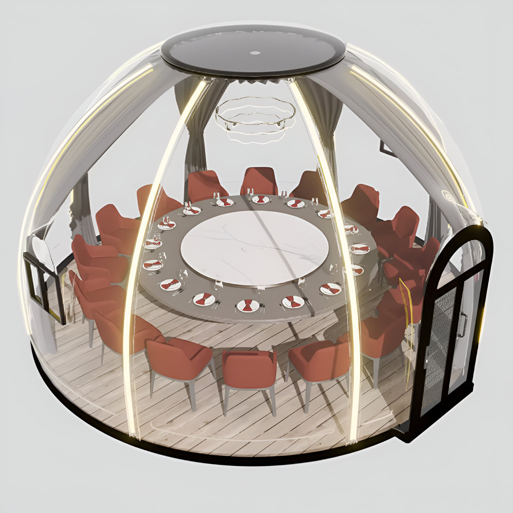 NuVista LuxSphere LED Glass Bar Igloo Dome