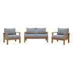 Marina 3 Piece Outdoor Patio Teak Set by Modway