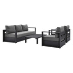 Tahoe 4-Piece Outdoor Patio Powder-Coated Aluminum Set by Modway