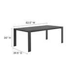 Tahoe 9-Piece Outdoor Patio Aluminum Dining Set by Modway