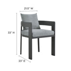 Tahoe 9-Piece Outdoor Patio Aluminum Dining Set by Modway