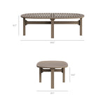 Saratoga 4-Piece Outdoor Patio Teak Wood Furniture Set by Modway