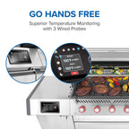 Patio Elegance Gas Grill Prestige PRO 665 Elite with Smart Technology & Electric Smoker Box
