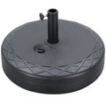 Ainfox Patio Umbrella Base Round With Diamond Pattern Decor