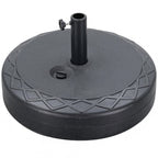 Ainfox Patio Umbrella Base Round With Diamond Pattern Decor